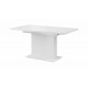 Table rectangle + allonge GLIANT 160 - 200 cm blanc