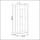 ARMORIO2 - Armoire de rangement 2 portes - Range-Balais