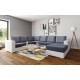 magnifique Canapé d'angle 6 places OARA blanc en cuir PU eclatant