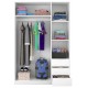 Armoire Garde-robe 3 portes 3 tiroirs