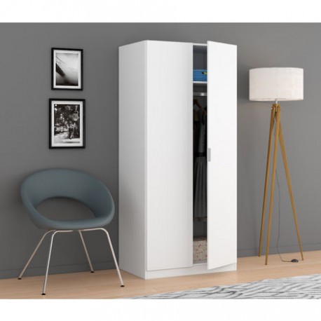 Armoire 2 portes blanche