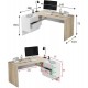 Bureau angle avec caisson 3 tiroirs