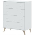 Commode 4 tiroirs SWEET blanc