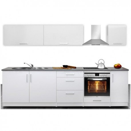 Cuisine complète laquée 2m80 MADISON