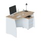 Bureau avec caisson 3 tiroirs LIRA style scandinave