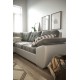 Canapé d'angle convertible GALIS avec lit et surface de couchage. gris