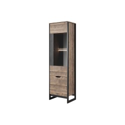 Vitrine 1 porte ardan style industrielle