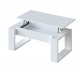 NOVA - Table Basse relevable Finition Blanc artik