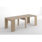 Table extensible ALGA blanc brillant, gris ou bois Table extensible ALGA blanc brillant, gris ou bois