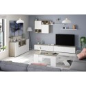 Ensemble meuble tv design LASKA 2 chêne Alaska et blanc