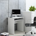 Petit bureau d'ordinateur LUNA blanc 68 cm