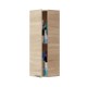 KONCET - Colonne 1 portes suspendue couleur bois beige