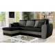 Canapé d'angle convertible DONO en tissu. Canapé compact pour petits espaces