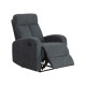 Fauteuil de relaxation manuel ACANTO tissu gris