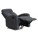 Fauteuil de relaxation manuel ACANTO tissu gris