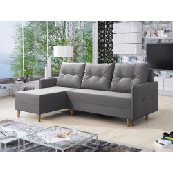 Canapé d'angle convertible Milowa scandinave